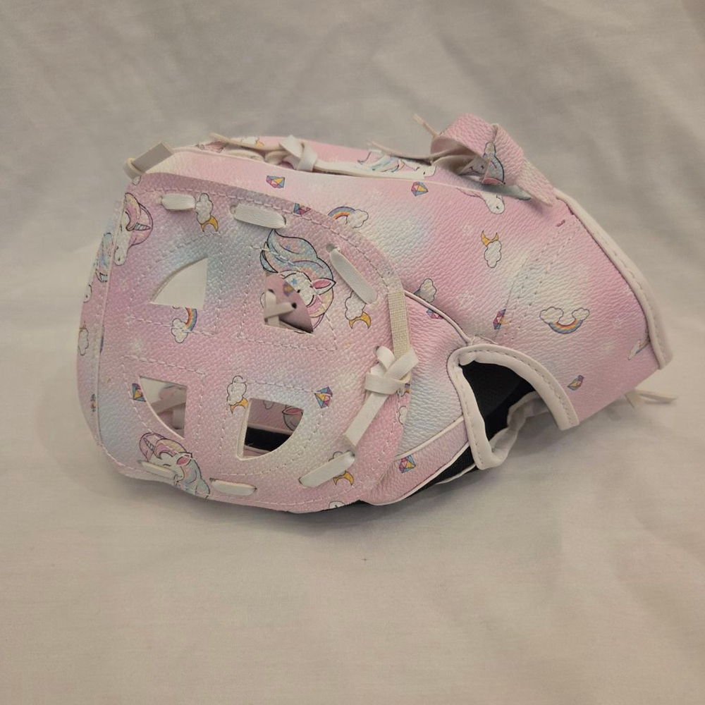 Girls Pink Unicorn Rainbow Baseball/ softball Mitt Size medium